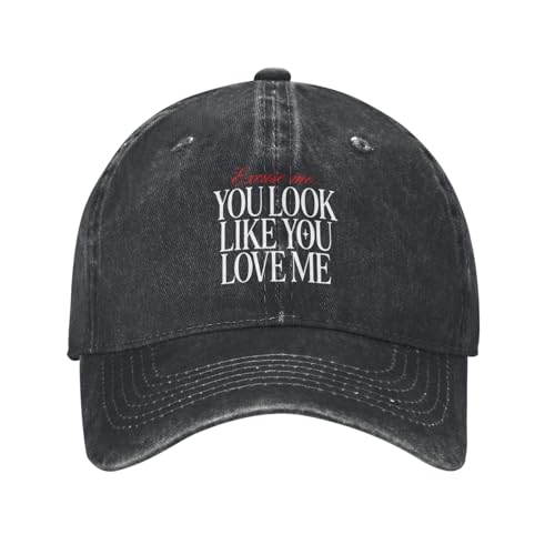 Excuse Me You Look Like You Love Me Cap Unisex Adjustable Baseball Cap Fashion Trucker Hat Black