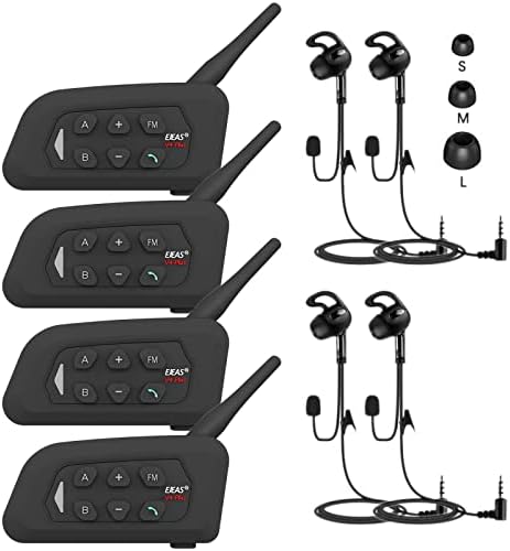 GaiRen Lot De 4 Casques D'arbitre, Système De Communication Avec