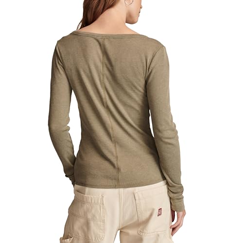 Image of Lucky Brand Women's V-Neck Snap Henley