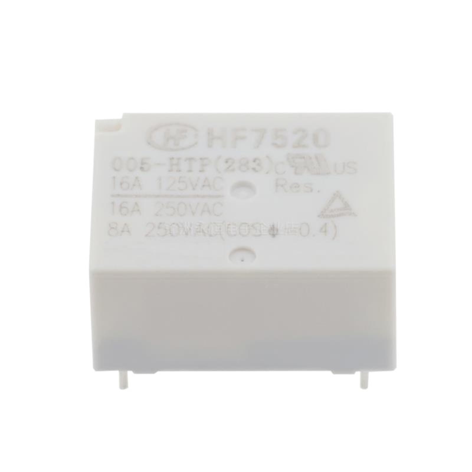 Relé de potencia HF7520 HF7520-005-HTP, 5 V CC, 16 A, 4 pines, 5 V, lote de 10 unidades
