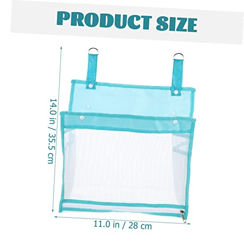 Toyvian Saco De Malha De Armazenamento De Brinquedos Pendurado Na Parede Saco De Brinquedos Suporte