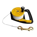 Descripción: MOUNTAIN MEN Multi Purpose Buceo Carrete Clip Kayak Ancla for el Buceo Snorkel Kayak Agua Deportes Natación Buceo Piscina Accesorios (Color : Yellow 150FT)