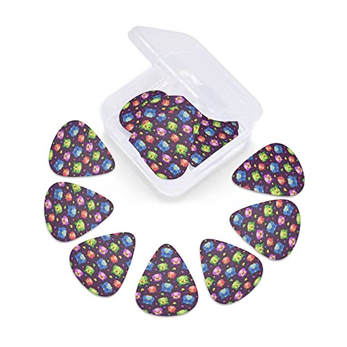 Lot de 12 médiators uniques pour guitare basse électrique et acoustique Motif chouettes et cœurs - Les Beatles, Paul McCartney, John Lennon, RIngo Starr, George Harrison Lot de 12 médiators uniques pour guitare basse électrique et acoustique Motif chouettes et cœurs – Image 7