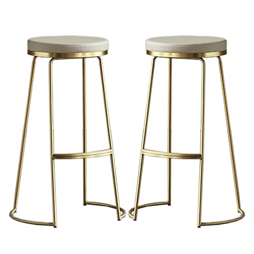 Tabourets rembourrés en similicuir support 330 LBS chaises de bar - 2