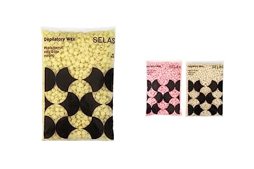 Cera depilatoria en perlas 400g. SELAS. A elegir, depilación sin bandas, para todas las zonas y tipos de pieles. (Natural). Profesional, bolitas, gotas, granulos, brasileña.