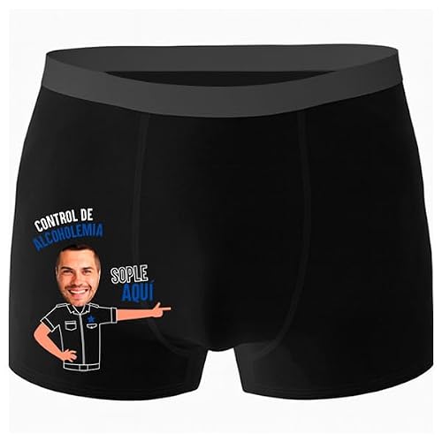 Transparent Gift Calzoncillos Control de Alcoholemia con Foto Personalizada. Regalos
