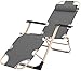 OUMIFA Chaise inclinable à gravité zéro Chaise inclinable Chaise inclinable Chaise Longue Ajustable pour Patio Jardin Plage Piscine des Deux côtés Tube Tube