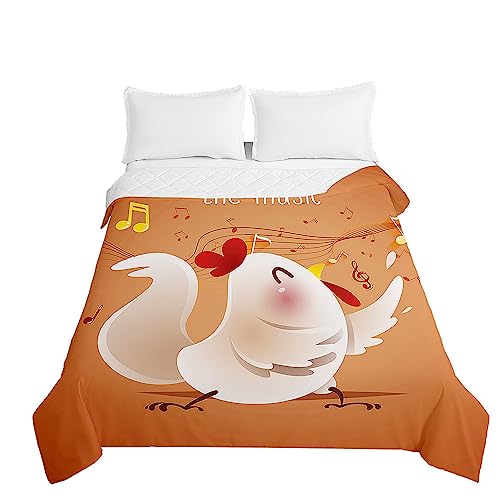 Odot Colcha Bouti de Verano, 3D Pastos Estampado Suave Microfibra Multiusos Cubrecama Lavable Acolchada Edredón Manta para Cama de Infantil Individual Matrimonio (180x220cm,Dibujos Animados)