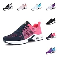 Hitmars Laufschuhe Damen Sportschuhe Turnschuhe Frauen Luftpolster Leicht Straßenlaufschuhe Stoßdämpfend Sneaker Atmungsaktiv rutschfest Fitness Running Outdoor UDI1-Rot EU39
