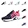 Hitmars Laufschuhe Damen Sportschuhe Turnschuhe Frauen Luftpolster Leicht Straßenlaufschuhe Stoßdämpfend Sneaker Atmungsaktiv rutschfest Fitness Running Outdoor UDI1-Rot EU39