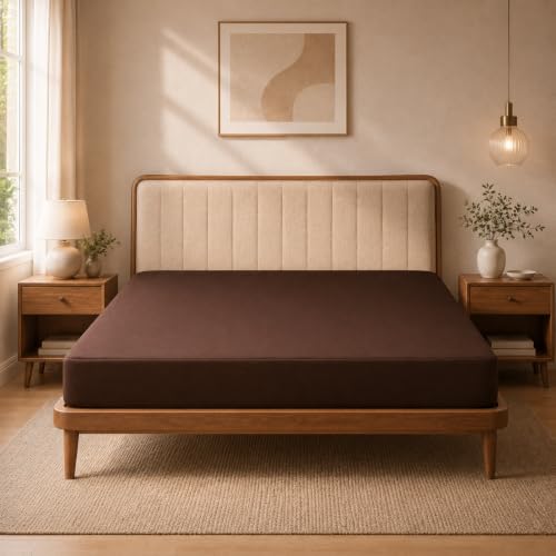 Image of Utopia Bedding Waterproof Mattress Protector King Size, Cotton Terry Bed Cover, Breathable Mattress Cover & Bed Protector for Double Bed, Elastic Fitted Waterproof Mattress Cover, 198 x 183 cm