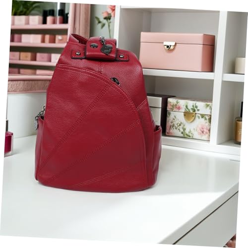 Sac à main en cuir avec sangles réglables et compartiments tendance