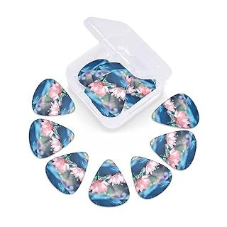 Lot de 12 médiators en forme de plantes de lotus pour guitare électrique et basse - Les Beatles, Paul McCartney, John Lennon, RIngo Starr, George Harrison Lot de 12 médiators en forme de plantes de lotus pour guitare électrique et basse – Image 6