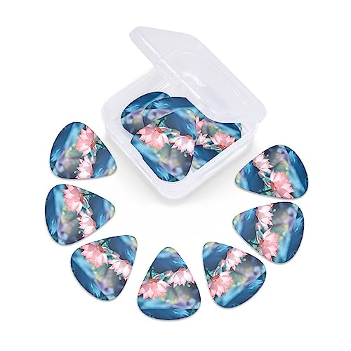 Lot de 12 médiators en forme de plantes de lotus pour guitare électrique et basse - Les Beatles, Paul McCartney, John Lennon, RIngo Starr, George Harrison Lot de 12 médiators en forme de plantes de lotus pour guitare électrique et basse – Image 7