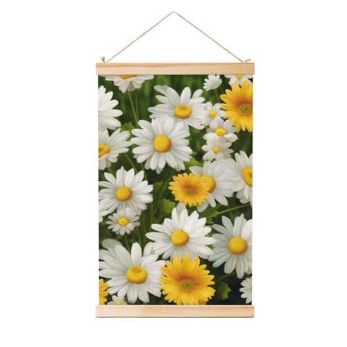 Peinture murale d'été grand format 91x61cm avec cadres en bois