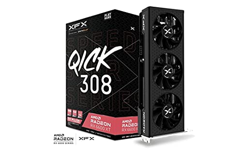 XFX-Speedster-QICK308-Radeon-RX-6600-XT-Black-Gaming-Tarjeta-grafica-con-8-GB-GDDR6-HDMI-3-x-DP-AMD-RDNA-2-RX-66XT8LBDQ