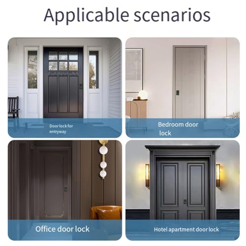 Cerradura inteligente Tuya de huella dactilar y contraseña digital para puerta 5