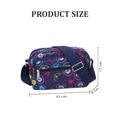 Image of MOMISY Women Mobile Messenger cellphone Bag Ladies Nylon Shoulder Cross Body Long Strap for College, Outing, Travelling, Work