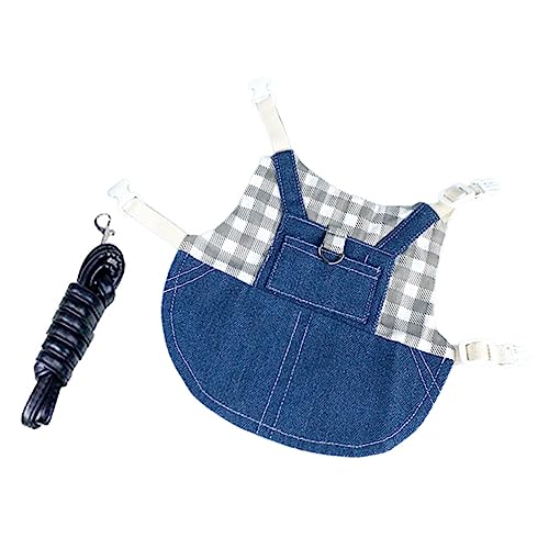 Mikikit Bunny Harness and Leash Set for Small Pets Escaping Vest with Traction Rope Lightweight and Comfortable Design for Rabbits Kittens and Other Small Animals