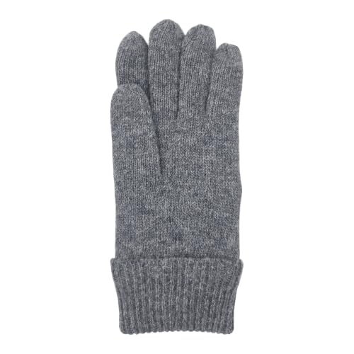 Image of BRUCERIVER Men's Pure Wool Knitted Gloves | Insulated Fleece Lining