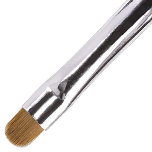 Ivy L Premium 2 Way French Gel Acrylic Nail Art Kolinsky Brush With Dotting Tool For Professional Manicure Cuticle Clean Up Nail Art Design (Size # 6, Pink Marble) #TOP2
