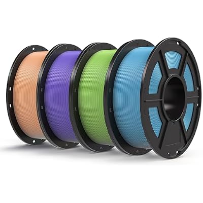 Bundle Anycubic Kobra S1 Combo Multicolor 3D Printer + ANYCUBIC PLA Filament 1.75mm 4KG, Peach Pink, Interstellar Violet, Tropical Turquoise, Spring Leaf
