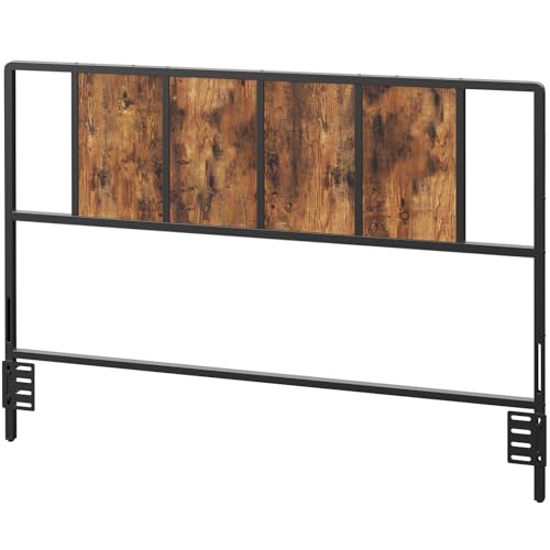 MAHANCRIS Queen Size Headboard Only, Metal Headboard with Adapters, Minimalist Industrial Style for...