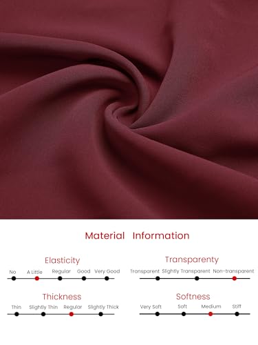 Image of Hobemty Women's Wrap Dress A-Line Pleated Midi Long Sleeve Dresses