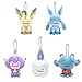 txyang 5 Unids / Set Pokemon Glaceon Leafeon Litwick Poipole Juguetes De Peluche Llavero Muñecos De Peluche Suave Pequeño Colgante De Juguete para Niños