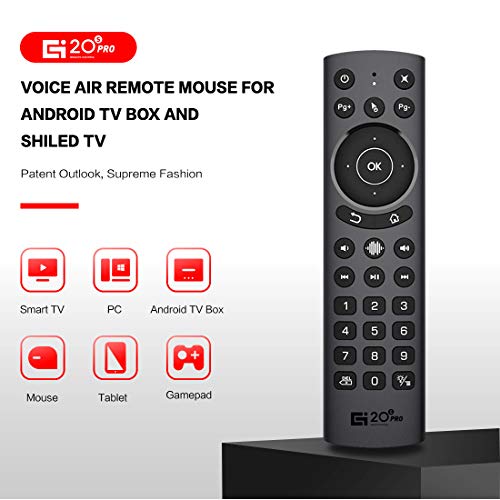 WeChip G20S Air Mouse TV Remote Control for Nvidia Shield TV/Pro and Android TV Box