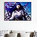 Raiden Shogun poster, Genshin anime canvas wall art, Aesthetic anime room decor
