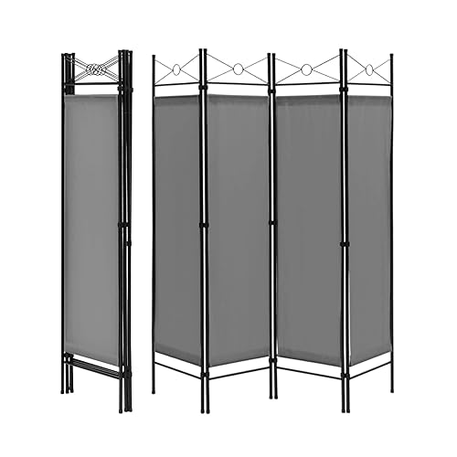 Multigot 4 Panel Room Divider, Grey