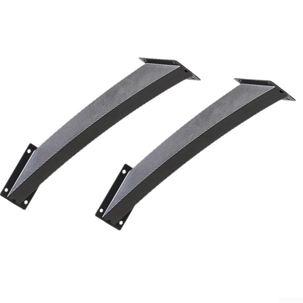 Lot de 2 équerres d'angle en fer robuste pour terrasse et parasol, structure en bois à angle de 45 degrés, finition noire