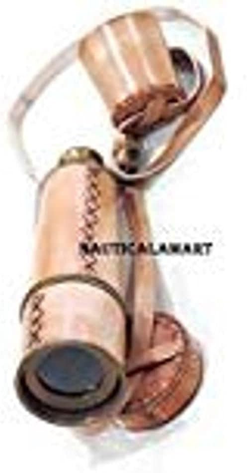 18" Vintage Replica Marine Spyglass Royal Antique Telescope with Leather Cap Belt by Nauticalmart