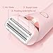 Beauty Bloom Electric Razor, Omicove Shaver for Women, Dusk Razor for Womens, Silk Glide Pro 3.0 Shaver, Bikini Trimmer for Women, Wet & Dry Use, for Armpit, Private Parts, Legs, Arms (Pink)