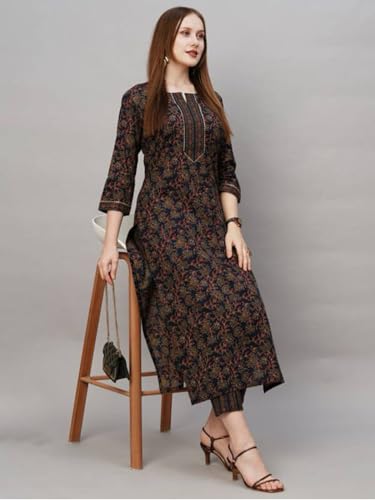 Image of Wedani Cotton Digital Printed Kurta Set for Women