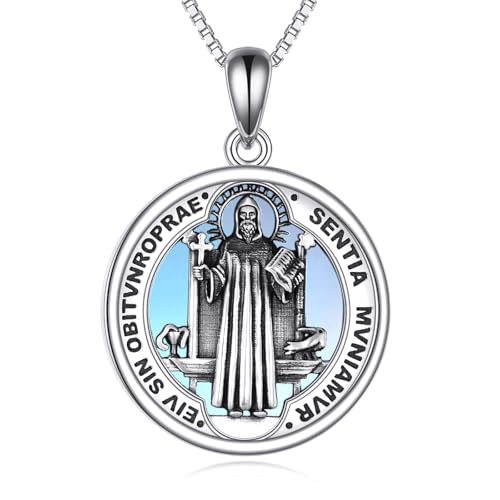 Collier Saint Michel argent sterling 925 cadeau symbolique pour anniversaire et fêtes