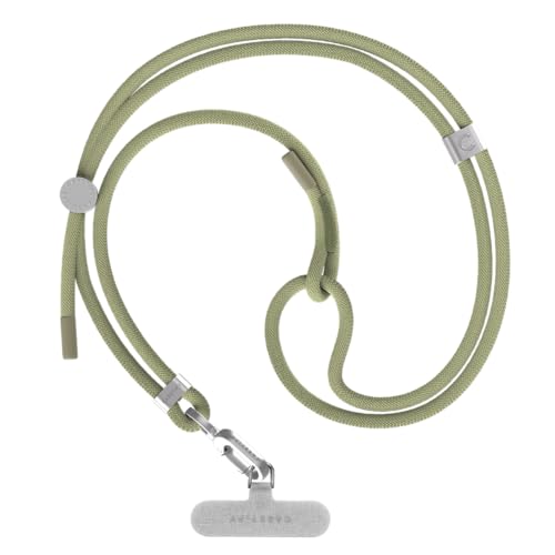 CASETiFY 6mm Rope Cross Body Strap with Card - Solid Olive Green