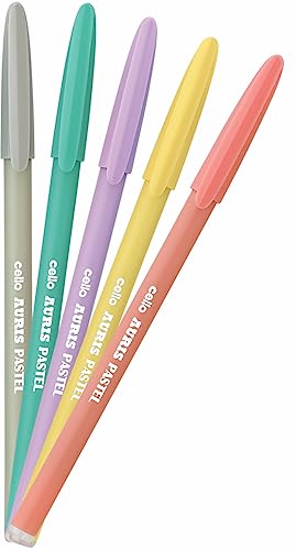 Image of Cello Auris Pastel Blue Ball Pen (5 Pcs)
