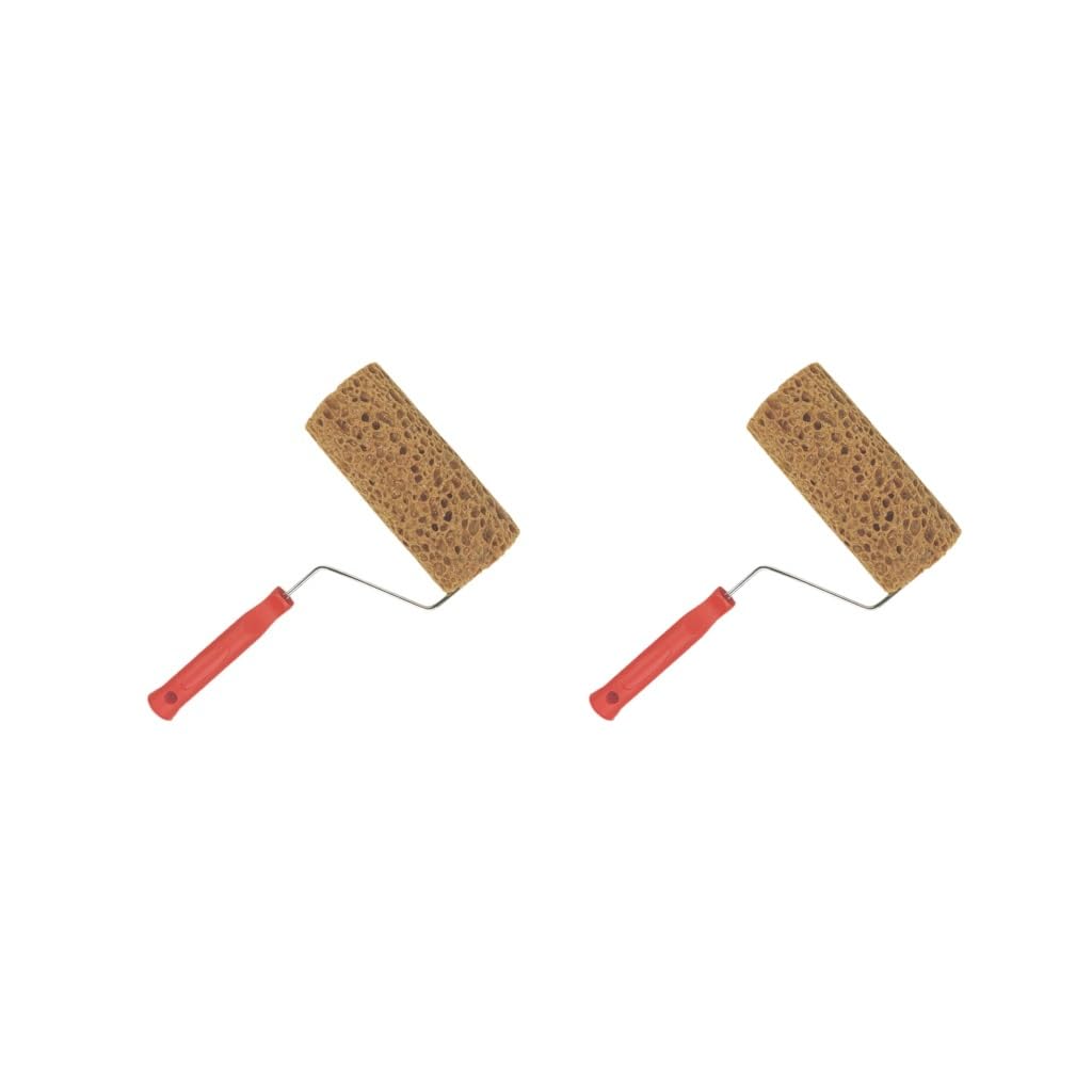 Set di 2 rulli in spugna per pittura a parete, per porte, soffitti, pareti domestiche, tipo C