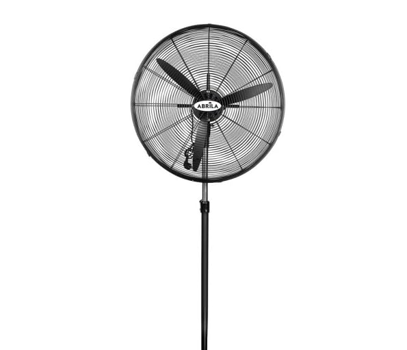 ABRILA- Ventilador de Pie Industrial Tormenta | Negro | 3 Velocidades | 280W | Fijo y Rotatorio