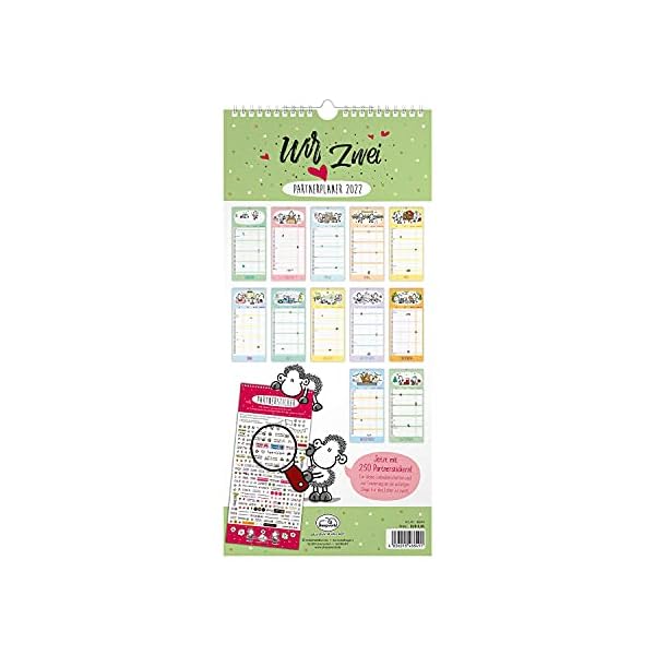 Sheepworld Kalender 2022, Kalender für Zwei, Partnerplaner, Wandkalender für Paare – Bild 6