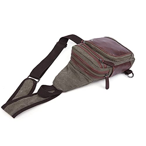 Messenger Bags Man Fashion Casual Travel Chest Bag Sling Earphone Pouch Men Crossbody Bags Shoulder Multifunction Small Travel Bag(B)2