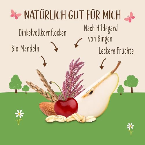 Allos Der Klassiker Hildegards Dinkel Müsli | Müsli ohne Zucker | Bio Müsli | Früchte Müsli | Haferflocken | Frühstückscerealien | vegan | 5er Pack (5 x 500g)
