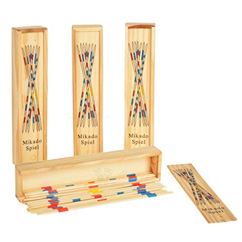 Image of Trinkets & More -Mikado Sticks Board Game Miniature Bowling|Desktop Office Indoor Games|Corporate Training & Workshop|Stress Relief For Adults & Kids (Mikado +Bowling Game)|Pack of 1