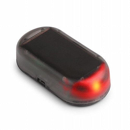 Powstro Solar Car Alarm LED Light, Simulate Imitation Security System Warning Theft Flash