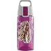 Sigg - Trinkflasche Kinder - Viva One Horse & Flower - Für Kohlensäurehaltige Getränke Geeignet - Auslaufsicher - Spülmaschinenfest - BPA-frei - Sport & Schule - Pink mit Pferden & Blumen - 0,5L