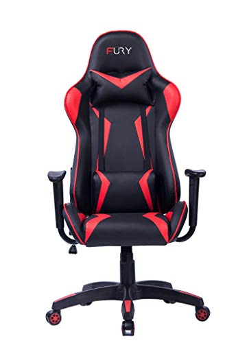 Cadeira Gamer Fury 7002 - Couro PU, Reclinável 180º- Premium