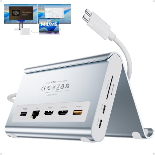 Image of MacBook Docking Station Dual Monitor 4K@60Hz for MacBook Pro /Air M4 /M5
