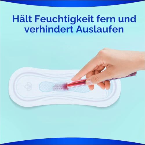 Always Ultra Binden Damen Gr. 2, Long, 96 Damenbinden mit Flügeln (3 x 32 Stück) Multipack, ultradünn und super absorbierend (Packung mit 2) – Ansicht 4
